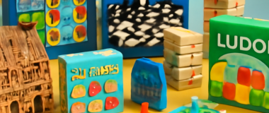 Desen digital al unui peisaj futurist urban, cu clădiri înalte și lumini neon vibrante, cer întunecat cu stele strălucitoare.