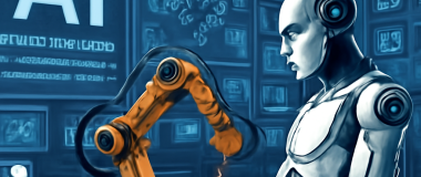 Desen detaliat al unui oraș futurist noaptea, cu clădiri înalte și lumini neon colorate care strălucesc, oameni care merg pe stradă și un cer înstelat spectaculos deasupra.